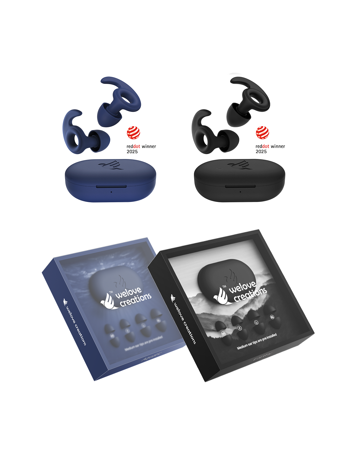 Welove Sleep Earplugs Duo Pack Aquatic Earthy