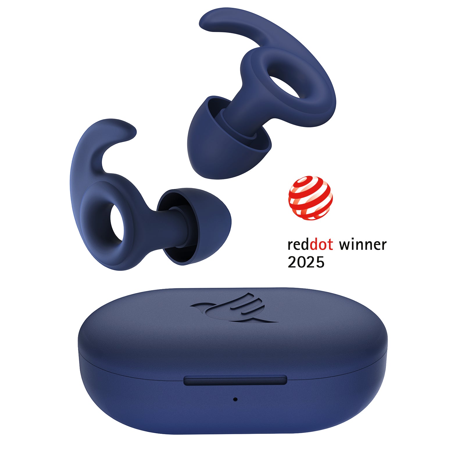 Close up of welove silicone noise reduction earplugs Aquatic
